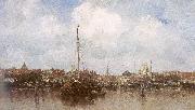 Maris, Jacob Dutch Town on the Edge of the Sea oil painting picture wholesale